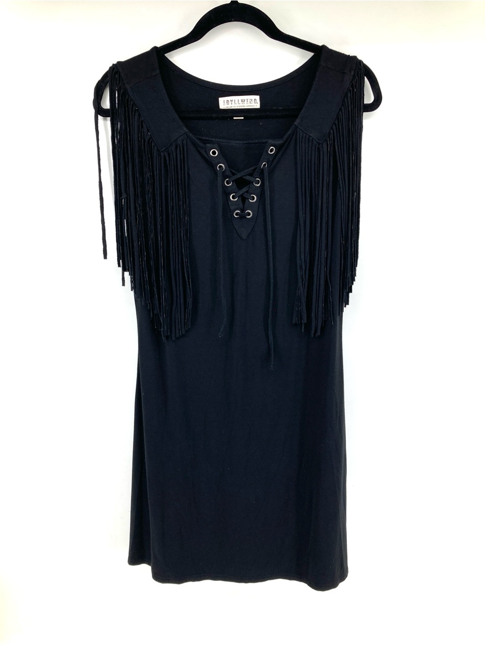 Idyllwind Black Fringe Top Dress